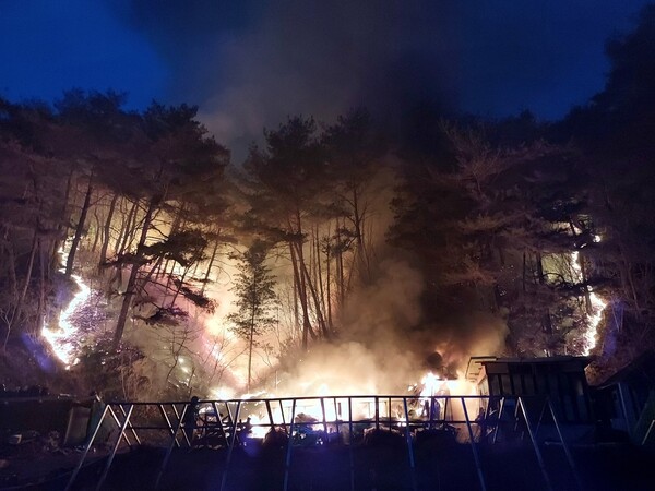 인제 산불. (출처: 연합뉴스)