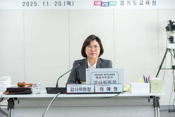 교육행정위원회 행정사무감사 마무리. (제공: 경기도의회) ⓒ천지일보 2025.11.21.