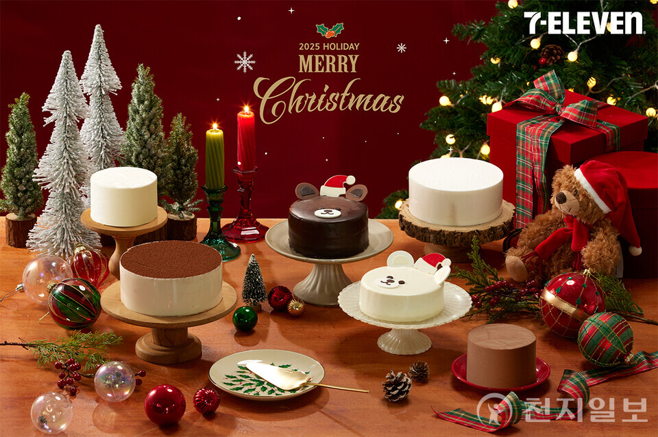 세븐일레븐 2025 크리스마스 케이크 개시. (제공: 세븐일레븐) ⓒ천지일보 2025.11.23.