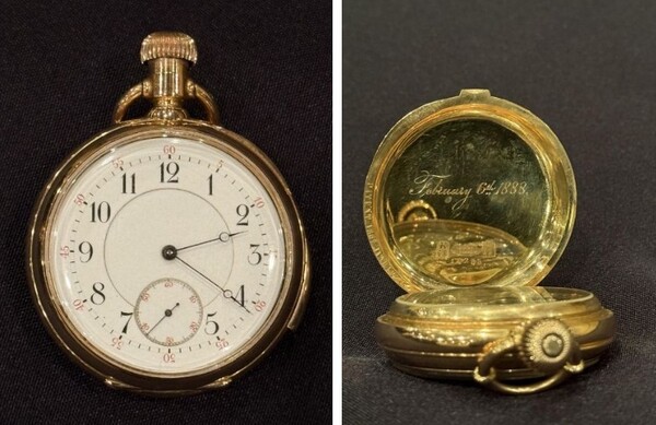 2시20분에 멈춘 타이타닉 승객의 시계 (출처: 연합뉴스)