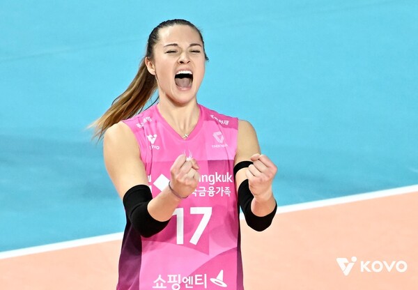 흥국생명의 레베카 (출처:한국배구연맹)