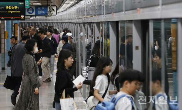 [천지일보=남승우 기자] 서울 지하철 4호선 삼각지역의 모습. ⓒ천지일보 2023.10.18.
