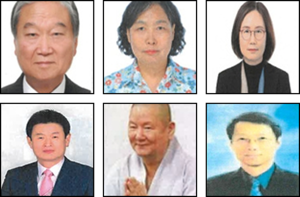 충남도가 최근 열린 ‘2025 자랑스러운 충남인상’ 공적심사위원회에서 6명의 수상자를 선정했다. 왼쪽부터 정재택·조명자·박애랑·구본권·박금성·차중철 수상자. (제공: 충남도청) ⓒ천지일보 2025.11.26.