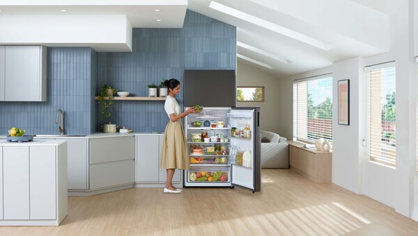 중남미에서 인기가 높은 상냉동·하냉장(TMF) 냉장고 모델 사진. (제공: 삼성전자)