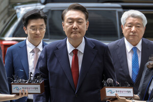 [포토] 윤석열 전 대통령, 구속 전 피의자 심문 출석