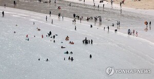 남해 상주은모래비치에서