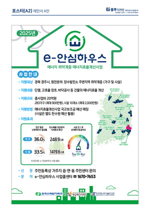 한수원, ‘e-안심하우스’ 에너지효율 개선사업 공모