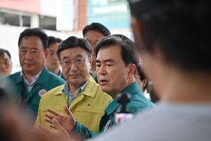 김태흠 충남지사, 윤호중 행안부 장관에 특별재난지역 선…