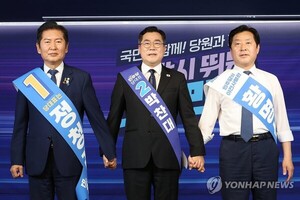 정청래 경선 2연승… 충청 이어 영남 62.55% 득표