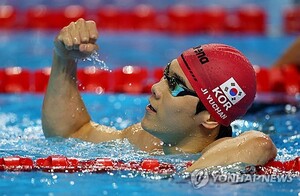 지유찬, ‘스윔오프 괴력’으로 아시아 신기록… 한국 男…