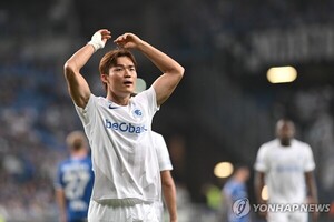 [축구] <b>오현규</b>, 9월 A매치 앞두고 <b>득점포</b>… 헹크, UEL PO 1차전 5-1 대승