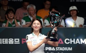 '당구여제' <b>김가영</b>, '캄보디아 특급' 스롱 꺾고 <b>LPBA</b> 통산 16승