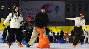 [포토] <b>서울광장 스케이트</b>장 개장