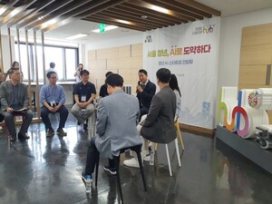 오세훈 “AI 실증·판로 연결, 속도감 있게”… 서울창업허브서 AI 스타트업 간담회