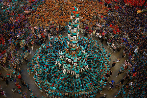 Castellers de Vilafranca Wins Spain Human Tower Competition in Tarragona